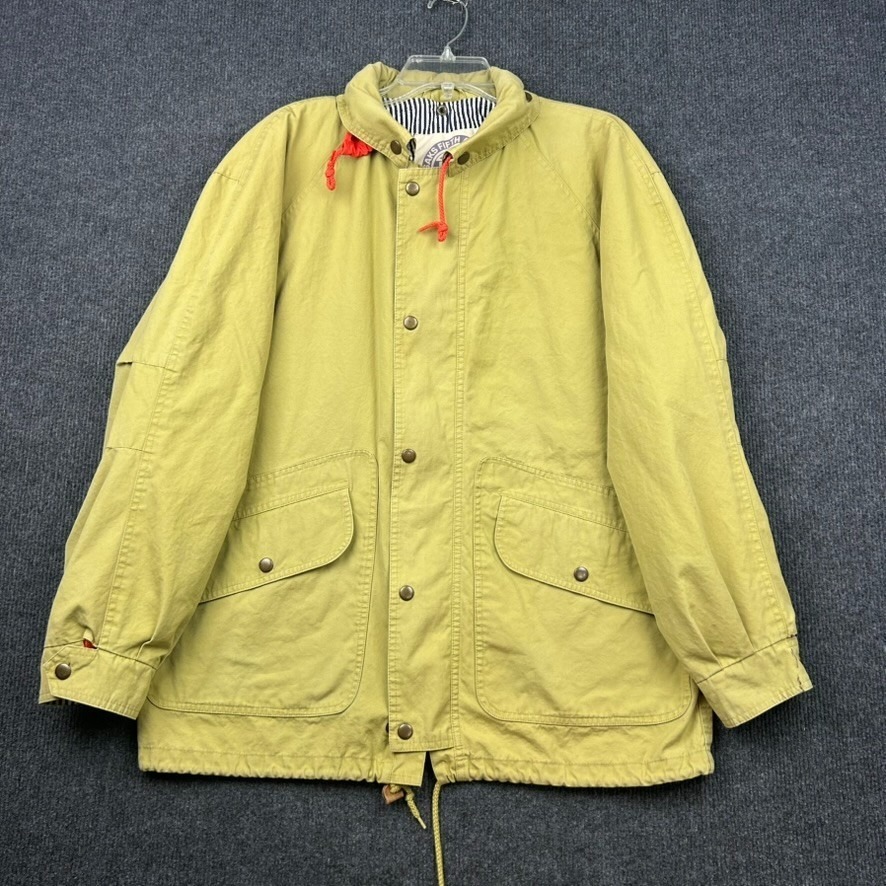 Saks 5th Avenue New York Ny Real Clothes Hooded Field Chore Jacket Khaki Outdoor